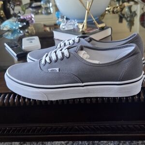 Vans Gray Low-Top Canvas Sneakers